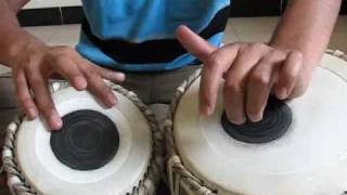 Tabla Basic Lesson  How to play quotDhaquot [upl. by Nivrae]