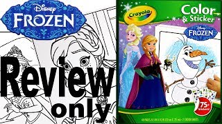 Full Coloring Pages  Disney Frozen  Crayola Color amp Sticker For Kids [upl. by Hgielrebmik950]