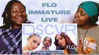 FLO  Immature Live Vevo DSCVR REACTION [upl. by Tartaglia]