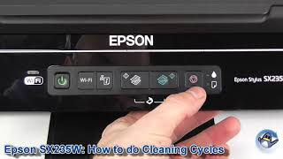 Epson Stylus SX235W How to do Printhead Cleaning Cycles and Improve Print Quality [upl. by Orling986]