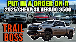 I Put In A Order On A 2025 Chevy Silverado 3500 Trail Boss Here Is All The Updates [upl. by Ahsilif]