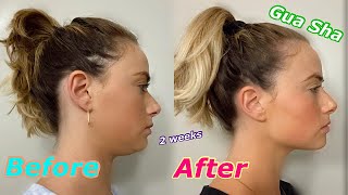 2 WEEK GUA SHA TRANSFORMATION  SHOCKING RESULTS amp HOW I DID IT  Vlogmas Day 3 [upl. by Gnohp]