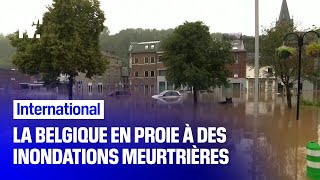 En Belgique des pluies diluviennes causent des inondations meurtrières [upl. by Huei]