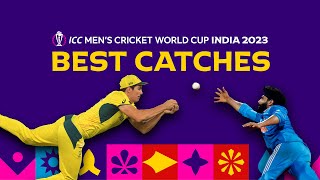 All the best catches from Cricket World Cup 2023 😱 [upl. by Yromem694]