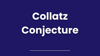 Collatz Conjecture  a dangerous unsolved problem holding a prize of more than 1 million dollars [upl. by Tess]