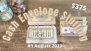 Cash Envelope Stuffing 1 AUGUST 2023  Low Income Weekly Budget [upl. by Gnahk174]