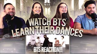 quotWatch BTS learn their dancesquot Reaction  BTS working with Son Sung Deuk  Couples React [upl. by Nylyram512]