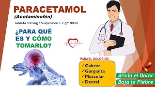 PARACETAMOL ¿Qué es el Paracetamol ¿Para qué sirve ¿Cómo tomarlo ¿Dosis pediátrica [upl. by Fromma]