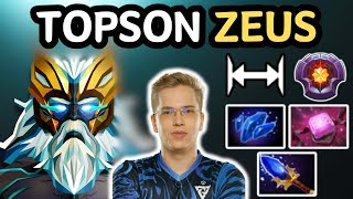 🔥 736a TOPSON ZEUS Midlane Highlights 🔥 Master Tier Zeus By Topson INSANE PLAY  Dota 2 [upl. by Abshier]