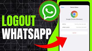 How to Logout Whatsapp From iPhone  Full Guide [upl. by Akamahs]