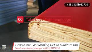 How to post form laminate hpl for countertop？ [upl. by Rennug]