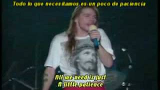 PATIENCE GUNS AND ROSES SUBTITULADO [upl. by Vander790]