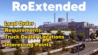 RoExtended ETS2 Map Mod  Load Order Requirements Truck Dealer Locations amp More [upl. by Solita644]