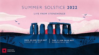 Summer Solstice 2022 Sunrise LIVE from Stonehenge [upl. by Yhtnomit]