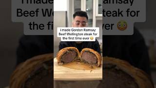 Cooking Gordon Ramsay Beef Wellington steak for the first time ever easy diy beef wellington [upl. by Jaclin]