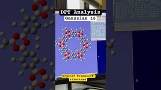 DFT Analysis  Organic framework based structure learning analysis shorts [upl. by Noneek]