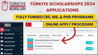 Online Application For Turkey Burslari Scholarship 2024  How To Apply Online For Turkey Burslari [upl. by Blackington914]