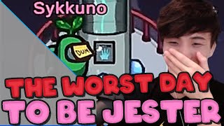 Sykkunos WORST DAY to be Jester in Among Us ft Valkyrae Corpse Toast Fuslie LilyPichu [upl. by Adniroc127]