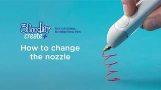 3Doodler 3D Pen  How to Change the Nozzle [upl. by Meri482]