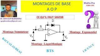 Amplificateur Opérationnel AOP  cours  exercice corrigé 220 [upl. by Canfield]