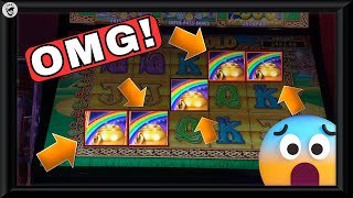 😳WOW JUST WOW😳 Ultra Rare 5 Pot Rollin On Rainbow Riches Pure Gold  Big £500 Slot Session [upl. by Bushey217]