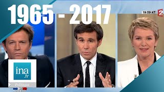 2nd tour des présidentielles  Les annonces des résultats de 1965 à 2017  Archive INA [upl. by Bennet]