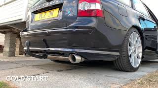 Volvo V50 T5 AWD 3 Inch Custom Exhaust Sound Clip [upl. by Norbel556]