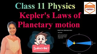 12 Keplers Laws of Planetary Motion  Class 11 Gravitation  The Enlightened Room [upl. by Nedloh]