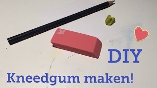 Zelf kneedgum maken die echt gumt  kneedgum DIY [upl. by Henn]