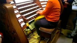 Toccata and Fugue in D minor JS Bach  Amazing Live Play  Passau Domorgel [upl. by Dnana]