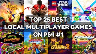 Top 25 Best Local Multiplayer Games On PS4  2023  Part 1 [upl. by Hanikehs210]