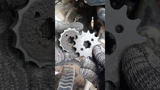 Replacing Worn Motorcycle Chain and Sprocket [upl. by Harald]