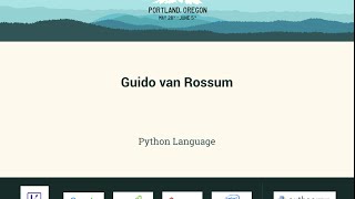 Guido van Rossum  Python Language  PyCon 2016 [upl. by Kcirted656]