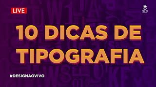 10 dicas de tipografia  Check list de tipografia o seu projeto 🔴 [upl. by Tomasz123]