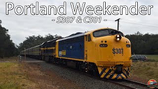 Heritage Passenger Train to Portland  SRHC  Portland Weekender  C501 amp ExPN S307 [upl. by Eelloh]