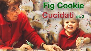 Holiday Cooking Cucidati Sicilian Fig Cookies  Part II [upl. by Guillemette217]