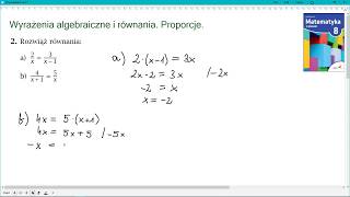 zad 2 str 58 PROPORCJE Matematyka z plusem 8 [upl. by Cram]