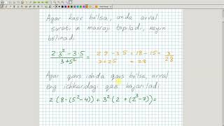 Sonli ifodalar Algebra 7sinf 1dars [upl. by Ardnoed485]