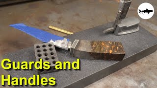 TripleT 189  How to slot a guard and handle for a hidden tang bowie knife [upl. by Haroppizt589]