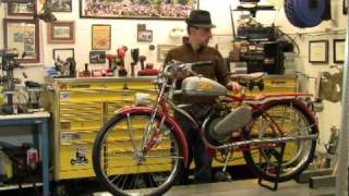 1950 Huffy Whizzer Model 90 Motorbike by mikeybikecom [upl. by Lillywhite]