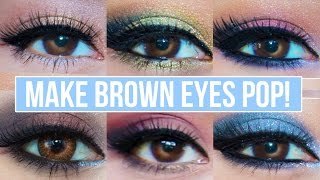 5 Makeup Looks That Make Brown Eyes Pop  Brown Eyes Makeup Tutorial [upl. by Angus4]