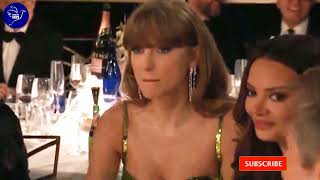 Taylor Swift appears unamused by Jo Koys Golden Globes joke By Newsdesk [upl. by Skyla]