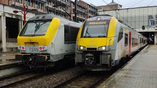 quotTRAINS SPOTTINGquot à Godinne et Namur  BONUS et klaxons [upl. by Linette]