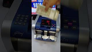 Fake Note Detection on Godrej Cash Counting Machine 💰💸 shorts trending moneymanagement trending [upl. by Isle]