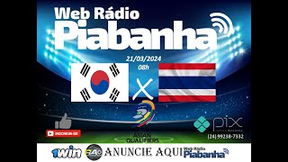 COREIA DO SUL X TAILÂNDIA  NARRAÇÃO AO VIVO  ELIMINATÓRIAS DA COPA  ÁSIA  21032024 [upl. by Aicemak]