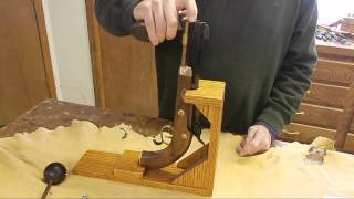 Loading and firing a black powder muzzle loader pistol [upl. by Ellynn]