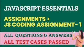 JS Coding Assignment1  JavaScript Essentials  NxtWave  CCBP 40 [upl. by Remsen274]