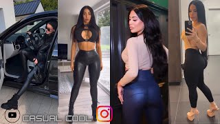 Casual Curvy Leather Leggings Everyday Outfits  How To Style Guide [upl. by Brenden747]