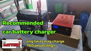 car battery charger sa lazada review how to use tips [upl. by Qifar]