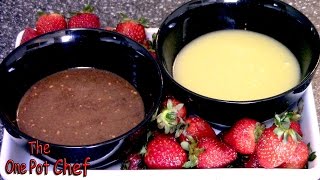 Chocolate Fondue Dips  One Pot Chef [upl. by Treiber]